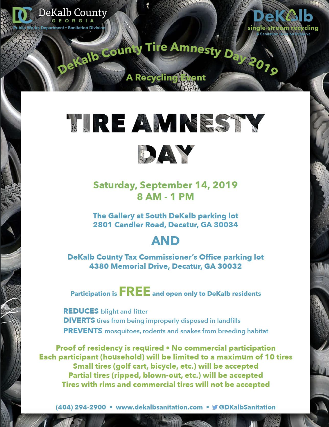 Tire Amnesty Day Eastland Heights Neighborhood